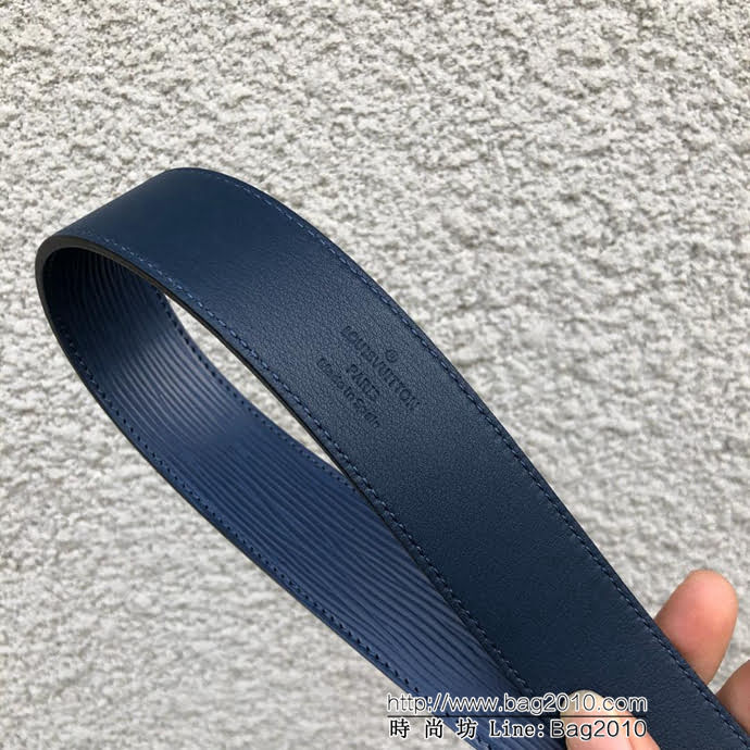 路易威登LV M9926T 新版METROPOLE腰帶 飾有圓形斜體LV logo壓紋 男士腰帶  xfp1373